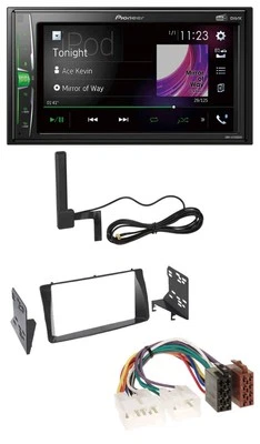 Pioneer MP3 DAB AUX 2DIN Bluetooth Autoradio für Toyota Corolla E12U/E12J 2001-2 - Bild 1 von 4