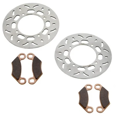Rotores de freno y pastillas de freno para frenos delanteros Polaris Hawkeye 300 2x4 2007-2009 Foto 1 de 4