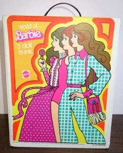 Vintage 1974 World Of Barbie 3 Doll Fashion Trunk Mattel Model No. 7900 - Bild 1 von 24