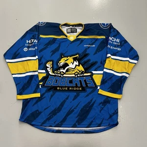 Blueridge Bobcats Wytheville Virginia Blue Minor League Hockey Jersey Mens Sz S - Picture 1 of 12