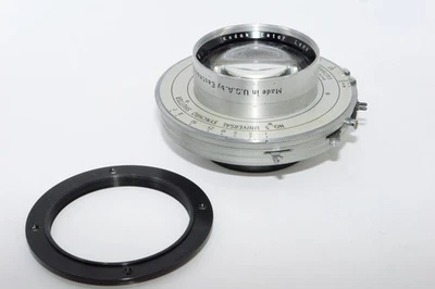 Kodak 12" f4.5 Ektar Large Format Lens. No. 5 Universal Shutter. Cover 8x10. CLA - Image 1 of 4
