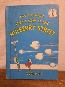 And To Think That I Saw It On Mulberry Street Dr. Seuss Book Club Edition 1964 - Picture 1 of 6