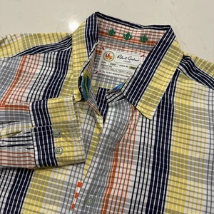 Robert Graham Shirt Men XLTG Multicolor Button Up Plaid Adult Casual Office - Picture 1 of 10