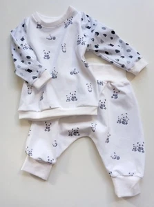 NEU * Baby Set * Gr. 62 * Langarmshirt * Pumphose * Babyhose * Babyshirt * Panda - Bild 1 von 5