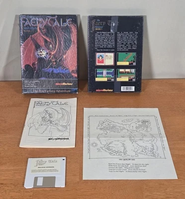 Faery Tale Adventure Book 1 IBM PC Big Box Game Map Complete CIB Microillusions - Image 1 of 4
