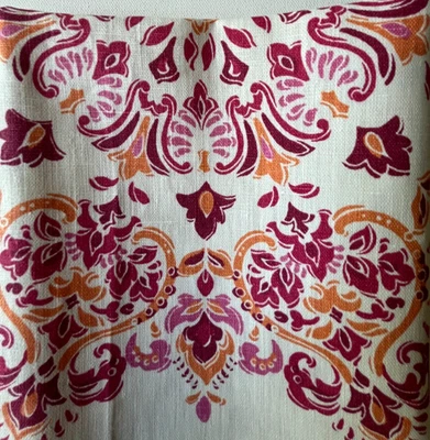 Kravet Echo  Parvani Magenta Designer Fabric Remnant 24"x24" - Image 1 of 3