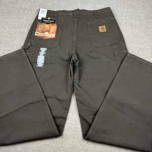 Vintage Carhartt Pant B11 TMB Men 38x36 Carpenter Washed Duck Workwear Deadstock - Picture 1 of 15