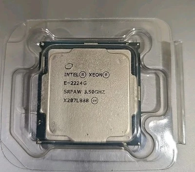 Intel SRFAW Xeon E-2224G 3.50Ghz 4-Core Socket 1151 CPU Processor  - Image 1 of 2