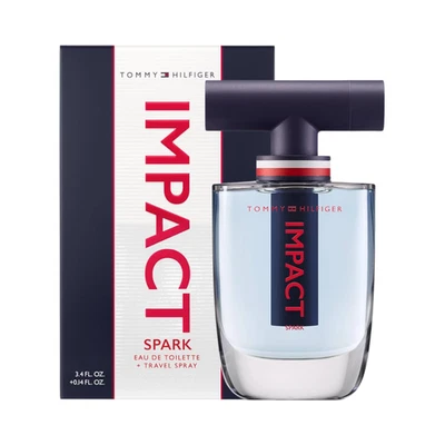 TOMMY HILFIGER IMPACT SPARK Colonia para Hombres 3.4 OZ Edt Spray + Viaje Nuevo en Caja Foto 1 de 3