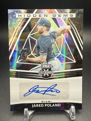 2022 Panini Elite Jared Poland Hidden Gems Auto #HG-JP Miami Marlins - Image 1 of 2