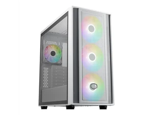 Cooler Master MasterBox 600 ATX White Mid-Tower Case, Back-Connected Motherboard - Picture 1 of 5