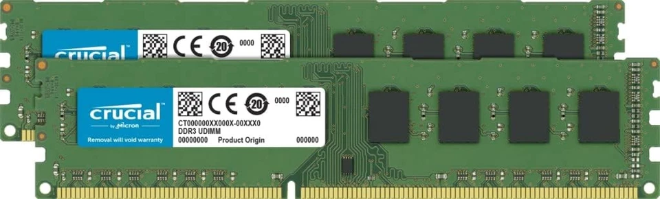 Crucial RAM 16GB Kit (2x8GB) DDR3 1600 MHz CL11 Desktop (8GBx2)  - Image 1 of 1