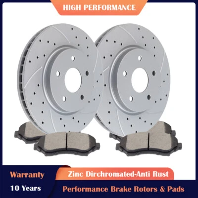 Front Brake Rotors and Pads Kit for Dodge Grand Caravan Chrysler Town & Country - Image 1 of 4