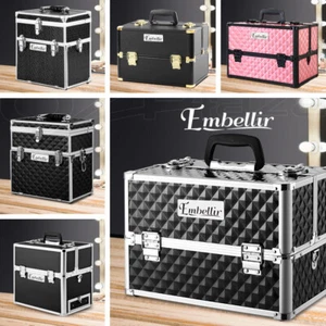 Makeup Case Beauty Cosmetic Travel Organiser Carry Storage Portable Box Embellir - Picture 1 of 95