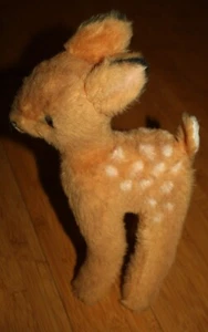 Steiff? Ciervo cervatillo mohair peluche animal de peluche sin etiqueta de oreja juguete Bambi 11" - Imagen 1 de 10