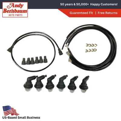 Juego de cables de bujía de 6 cilindros y botas siempre secas para Plymouth 1929-1956 830816. Foto 1 de 4