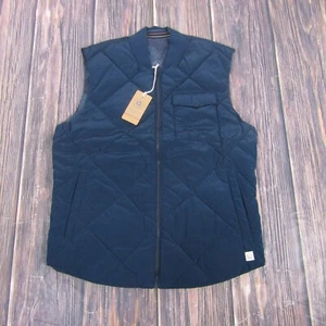 Marine Layer NEW NWT Mens Small Blue Puffer Vest Reversible Camo - Picture 1 of 5
