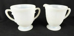 Monax American Sweetheart White MacBeth Evans Sugar and Creamer A - Picture 1 of 4