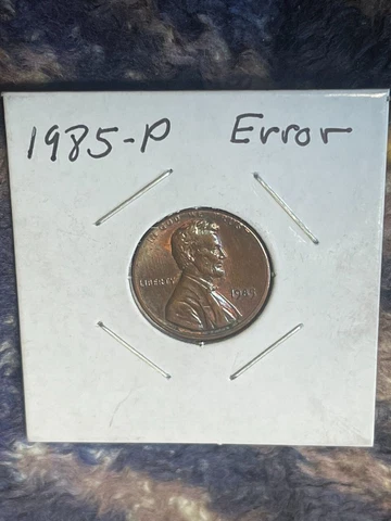 1985P Lincoln Cent 20% (ROTATED REVERSE) Cover