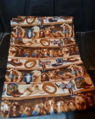 Western Saddle Boots Caballo Franela Bebé Manta NUEVO Bebé Cuerda Espuelas Foto 1 de 2