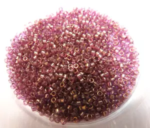 11/0 DELICA ~ GOLD LUSTER AMETHYST ~ DB108 ~ 7 Grams ~ MIYUKI ~ GLASS SEED BEADS - Picture 1 of 1