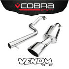 Cobra Exhaust 2.5" Cat Back System NonRes 4Motion Bumper VW Golf Mk4 1J 1.6 VW02