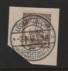 Small Piece German South West Africa Dswa Lüderitzbucht 02.08.1912 A3