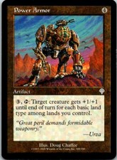 Power Armor Magic The Gathering Invasion Card Light Play X1