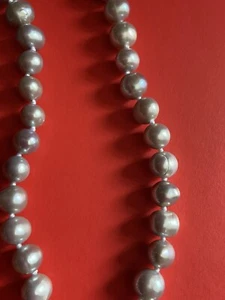 NEW! Effy Silver Freshwater Pearl & Sterling Silver Necklace/ A Great Gift! - Picture 1 of 6