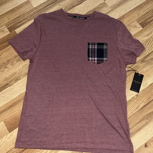 NEW Ted Baker London Pocket T-Shirt Soft Jersey Maroon Heather TDM4007 Men’s M - Picture 1 of 8
