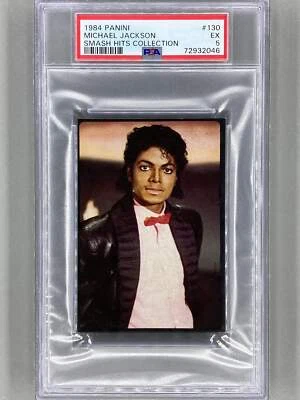 Panini #130 Michael Jackson Smash Hits Collection 1984 PSA 5 - Pop 9 (música) Foto 1 de 2