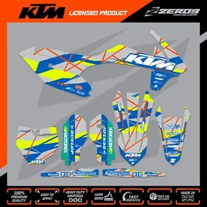 KTM 85 MOTOCROSS GRAPHICS MX GRAPHICS KIT DECALS STICKERS SX 85 ZINC B/G/Y - Picture 1 of 3
