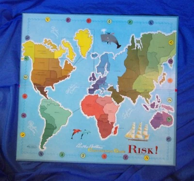 RISK 1968 Board Game Replacement Game Board   - Image 1 of 3