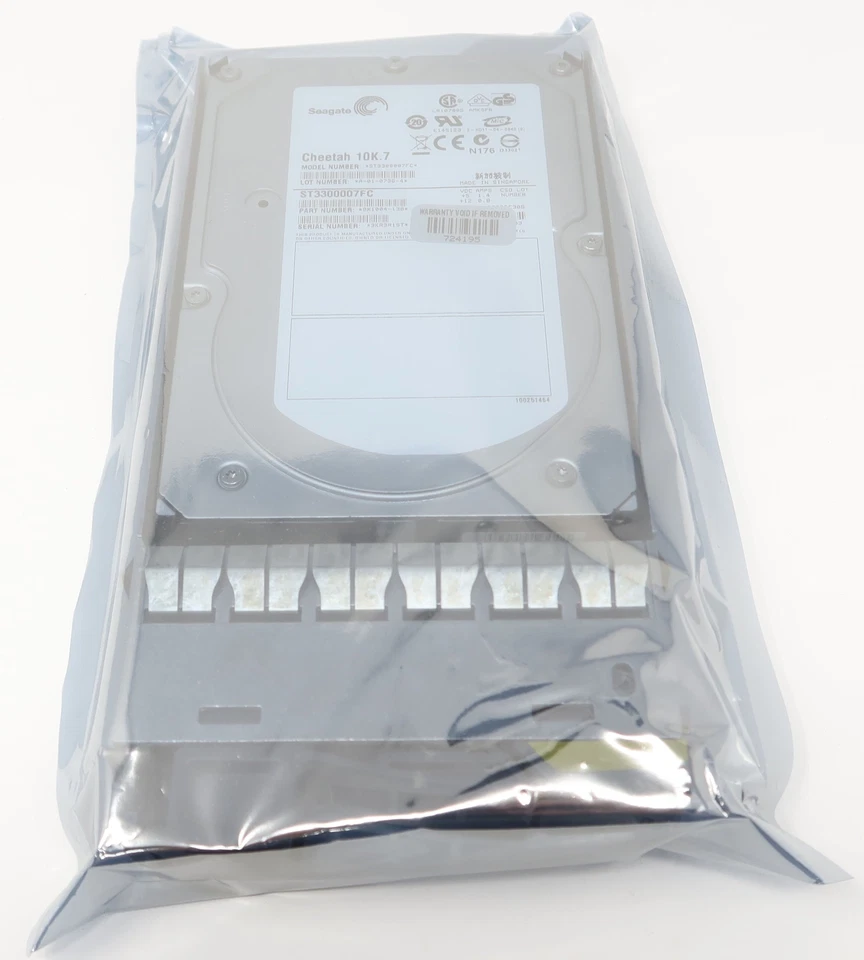 NETAPP 300GB FC 10K X276A-R5 ST3300007FC 108-00083+A1 Hard Drive - Image 1 of 1