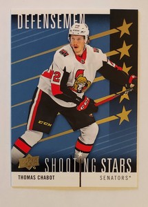 2019-20 Upper Deck Series 1 Shooting Stars #SSD-8 Thomas Chabot Ottawa Senators