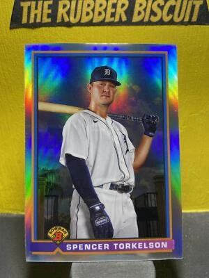 Spencer Torkelson #91B-ST 2021 Bowman Chrome 1991 Bowman Baseball Detroit Tigers - Image 1 of 2