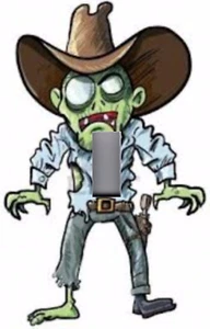 Light Switch Plate & Outlet Covers COWBOY ZOMBIE DEAD WALKING - Picture 1 of 26