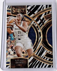2024 Panini Select WNBA - Premier Level #110 Kalani Brown Zebra Prizm SSP - Picture 1 of 2