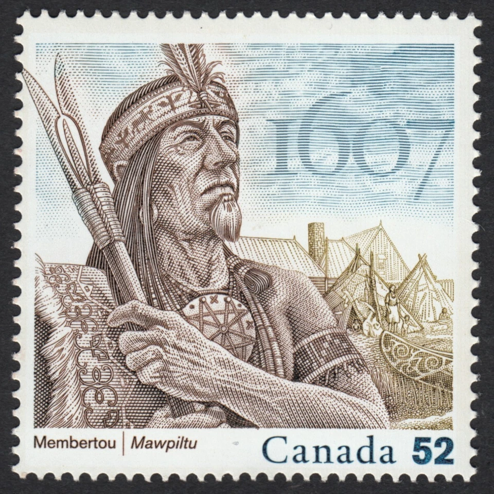 400 Years of FRENCH SETTLEMENT = CHIEF MEMBERTOU Canada 2007 #2226 [4/5y] MNH-VF Foto 1 de 1