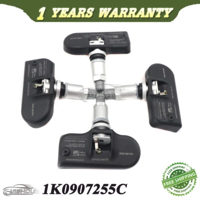 Set of 4x 1K0907253D 1K0907255C TPMS Tire Pressure Monitoring Sensor for AUDI VW — 第 1/4 张图片