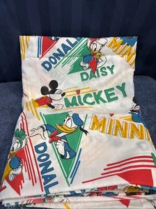 Vintage 80's Walt Disney Mickey Mouse Peter Pan Fabrics  44'X 123"   C3 - Picture 1 of 10