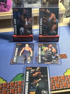 1999 Topps WCW/nWo Nitro NWO Vintage Wrestling Card 5 Lot HALL HOGAN HENNIG WWE - Picture 1 of 8