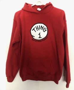 🌎Official Universal Studios Dr. Seuss Thing 1 Hoodie Sweatshirt Medium - Picture 1 of 5