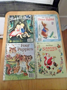 LOT OF 4 LITTLE GOLDEN BOOKS -MISC. BOOKS - Foto 1 di 1
