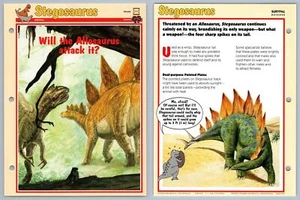 Stegosaurus - Survival - Dinosaurs! - Orbis Play & Learn Fact Card - Picture 1 of 1