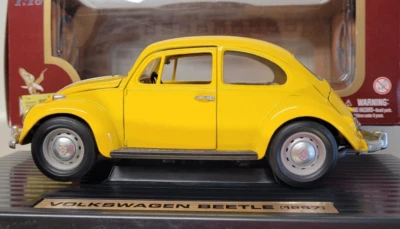 Road Legends 1:18th 1967 VW Beetle Yellow BNIB - Image 1 of 4