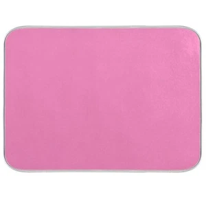 Pink Valentines Day Dish Drying Mat for Kitchen Counter 18 x 24 Inch Absorben... - Picture 1 of 7