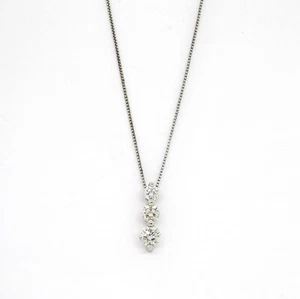 Collier Bibigì Or Bianco18k avec Diamant Punto Luce Trilogy- 1.01 CT - Picture 1 of 2