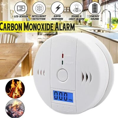 CO detector smoke and carbon monoxide detector, with LCD display test button CO alarm DHL - Image 1 of 4
