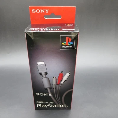 PS1 S Video Cable SCPH 1100 Gray Boxed Genuine PlayStation 1 Japan Made - Image 1 of 4